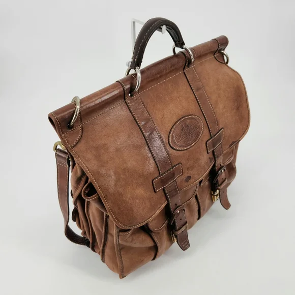 Classic Tan Leather Briefcase - Picture 2 of 16